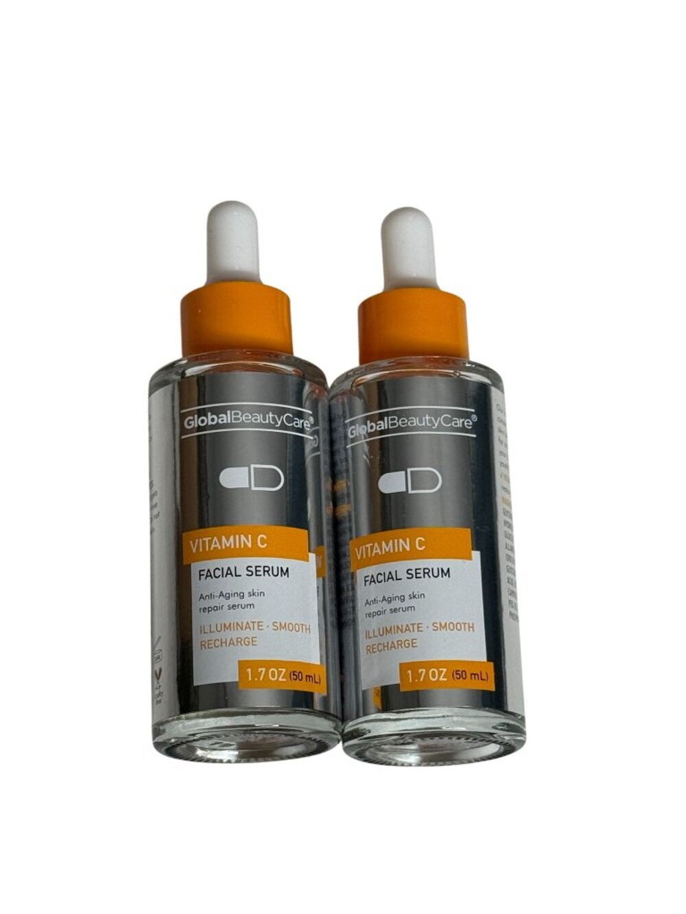 Global Beauty Care Vitamin C Facial Serum 1.7 oz 2 Pack